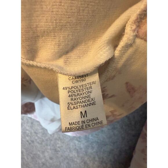 EUC Chaser Womens Long Sleeve Medium Floral Pullover - Picture 5 of 5